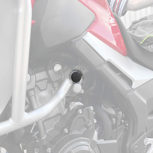 Pyramid Plastics Pyramid frame end caps | matte black | honda cb 500 x 2019>current